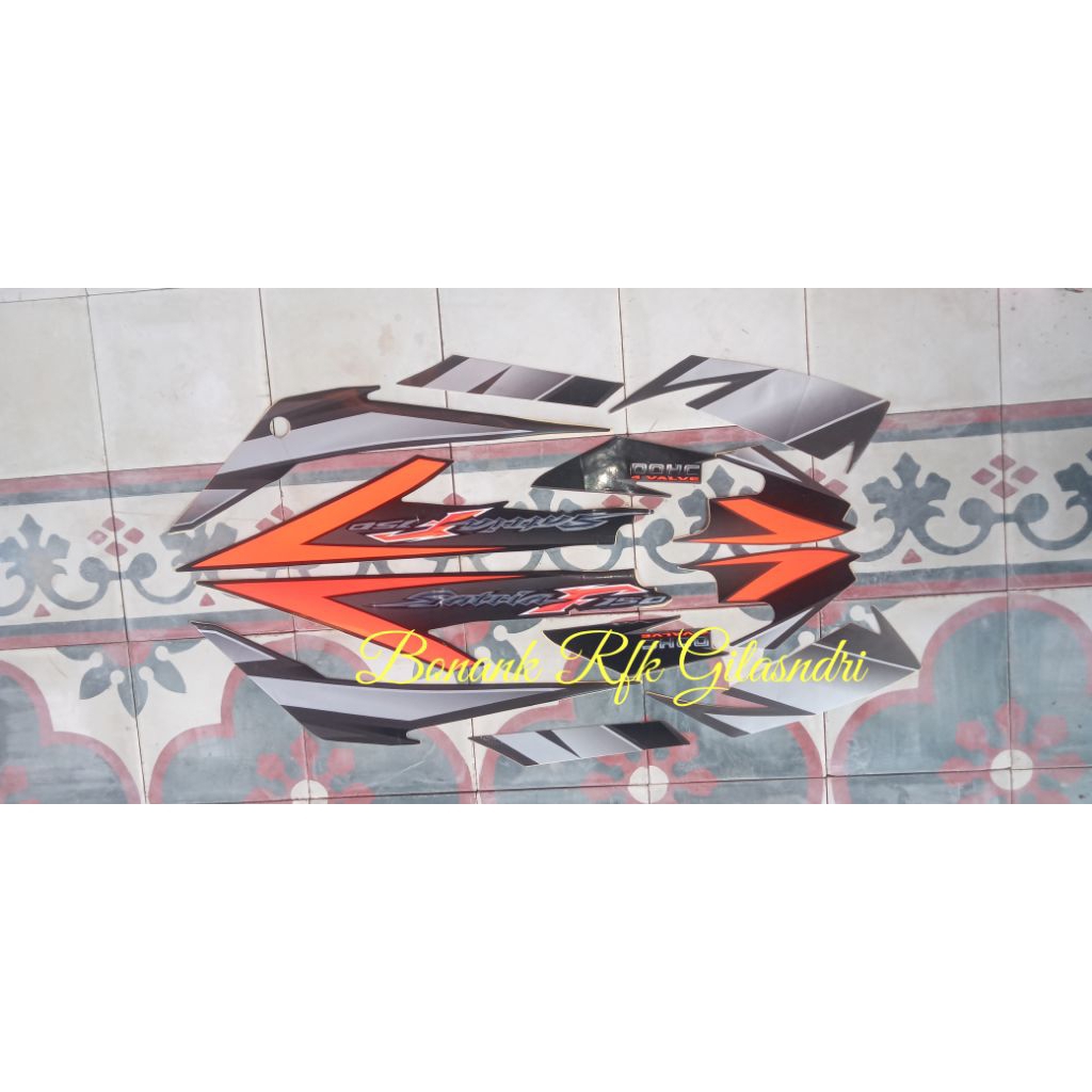 grafhick stripping striping sticker stiker cover body bodi Suzuki satria Satria FU 150 2006 2007 06 