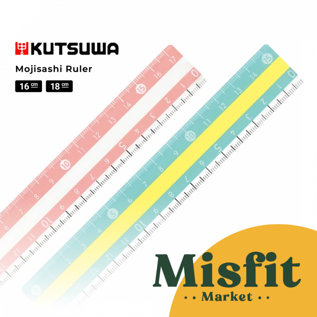 

Kutsuwa Mojisashi Ruler 16 cm Penggaris