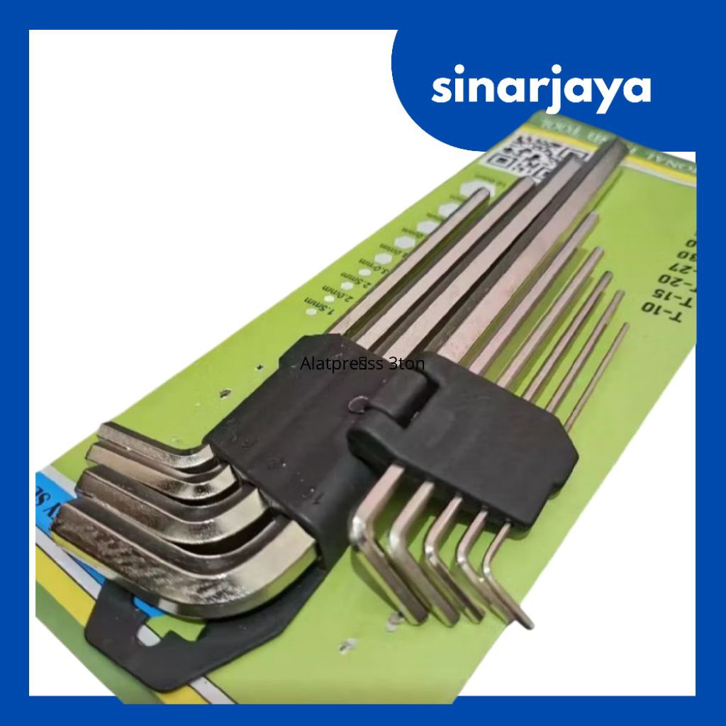 Kunci L Set 9 Pcs Long Panjang / COD / Tersedia Juga Kunci L 1Set Komplit / Kunci L 1Set Tekiro Ori 