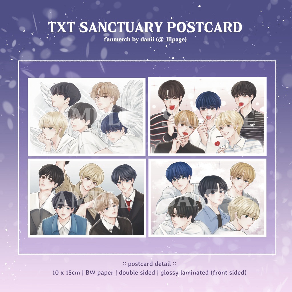 TXT — Fanart Postcard Sanctuary by. danii