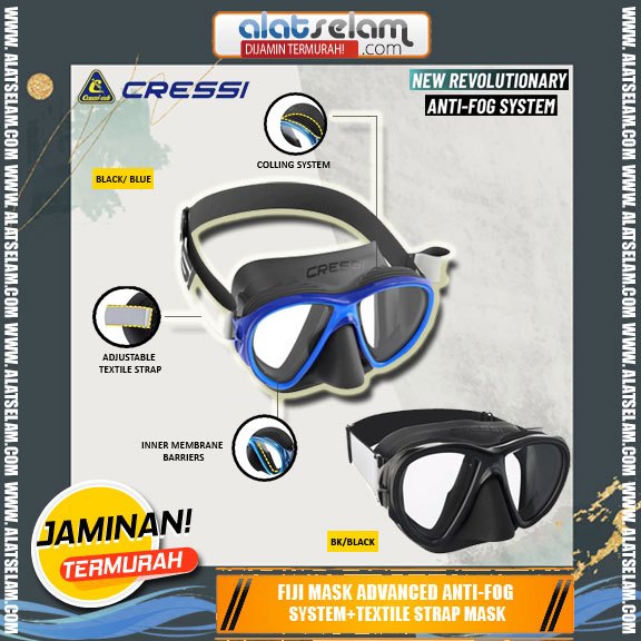 Mask Cressi Fiji - Diving & Snorkelling Mask / Mask Scuba Diving / Kacamata Selam Snorkling dan Divi