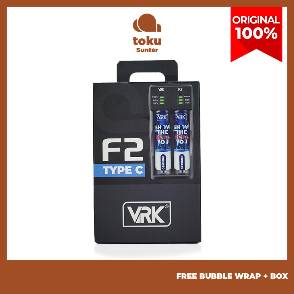 VRK F2 CHARGER BATTERY CHARGER BATERAI VRK F2 TYPE C VRK
