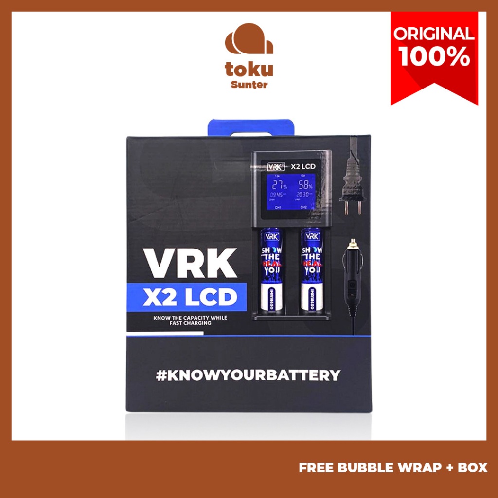 VRK X2 LCD CHARGER VRK X2 LCD CHARGER 2 SLOT VRK X PREVA