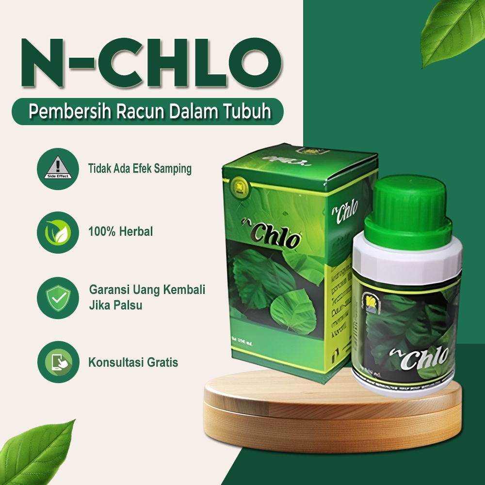 N'Chlo Nasa (Natural Clorophillyn) Obat Herbal Pembersih Racun Dalam Tubuh, Berhenti Meroko, Herbal 