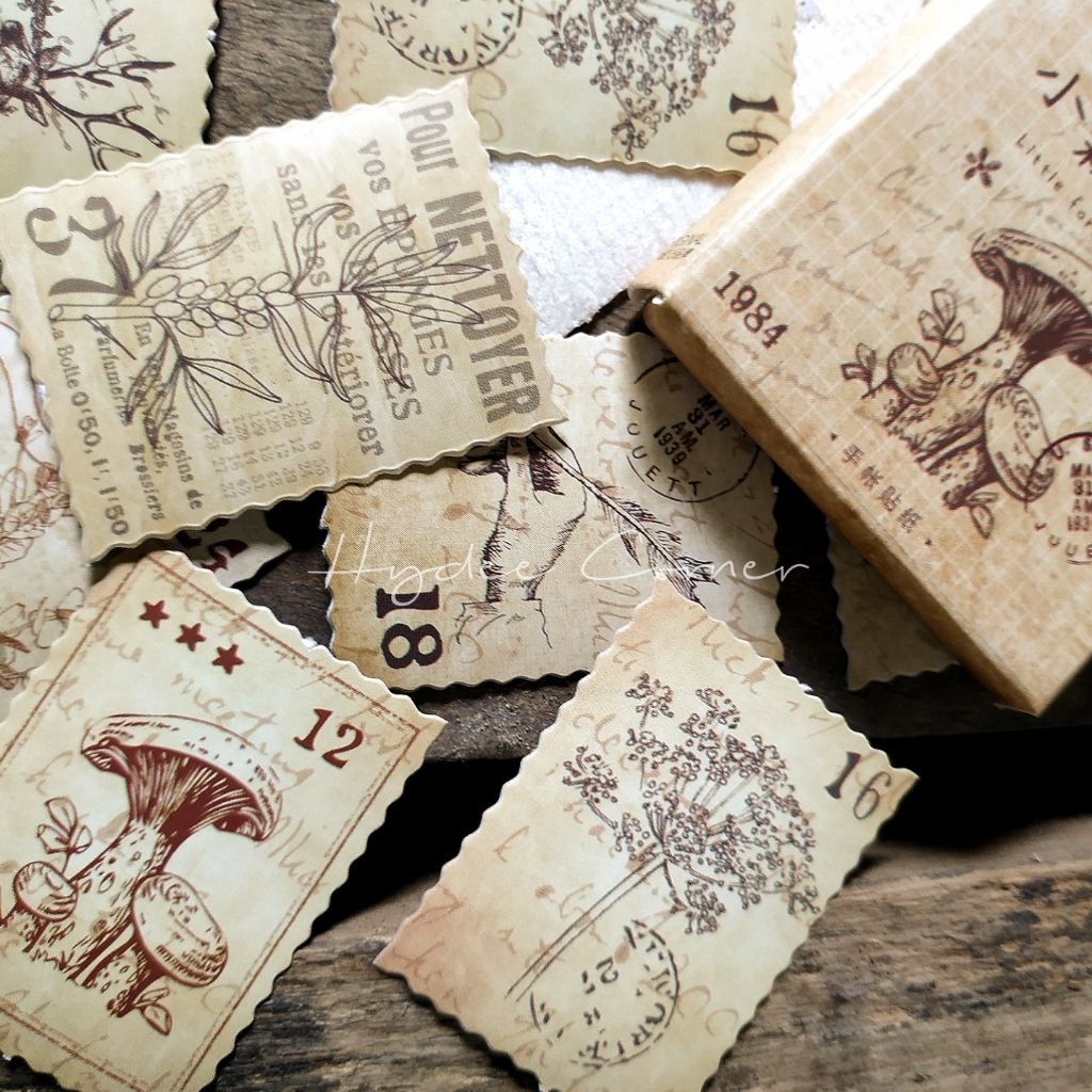 

Deco sticker vintage seri hutan kecil / stiker deco journaling scrapbook aesthetic sticker / ST-HT-46