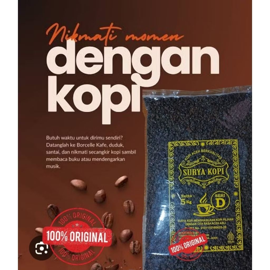 

1Kg Kopi Saring Aceh Kopi Kasar Merk Surya Kopi ( Harga Spesial