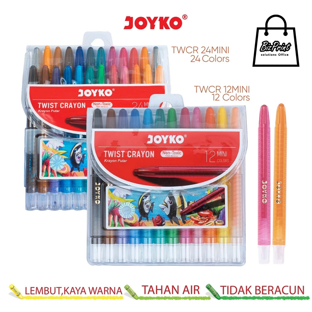 

Krayon Putar Mini Twist Crayon Joyko TWCR ORIGINAL JOYKO