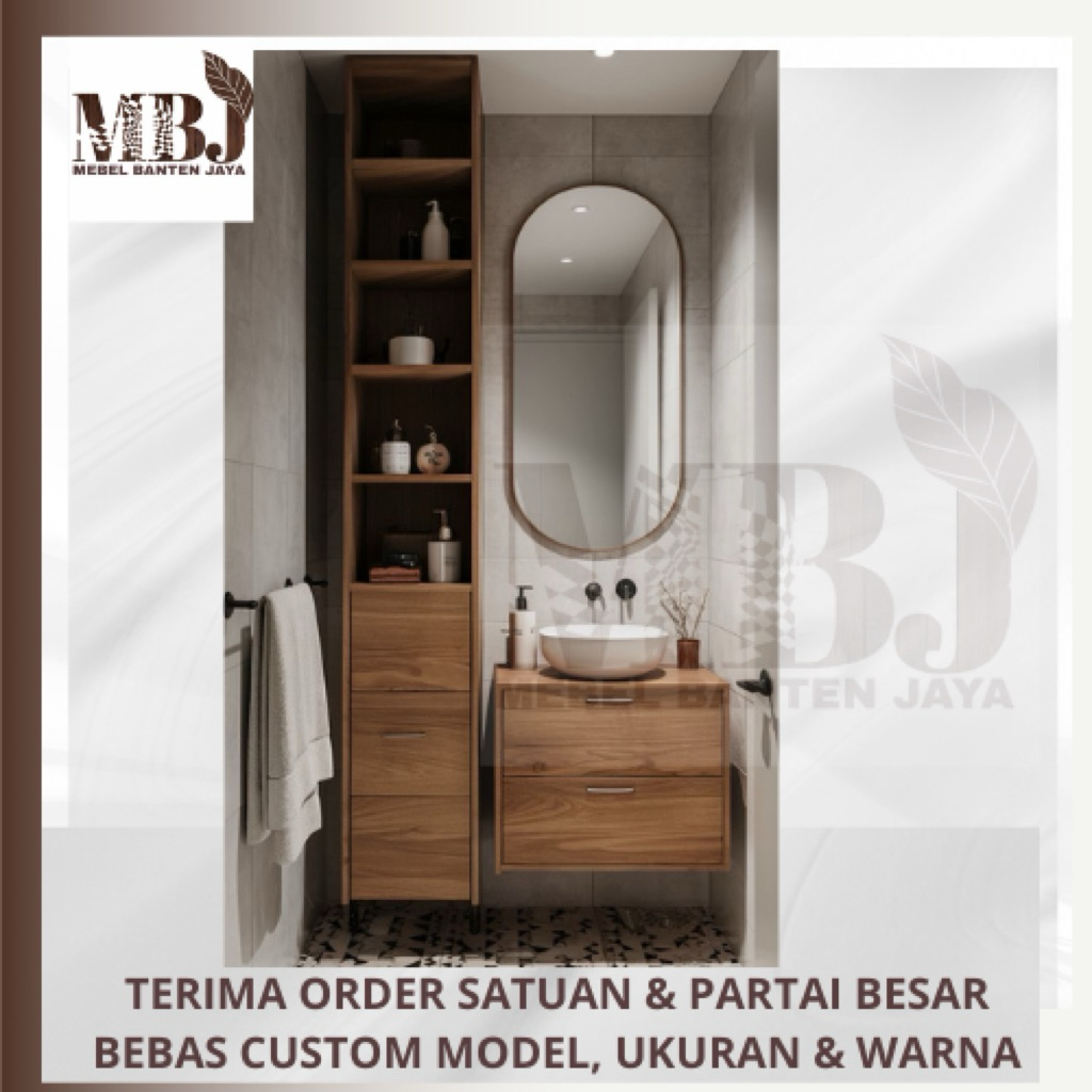 meja wastafel gantung lemari wastafel drawer wastafel kabinet wastafel