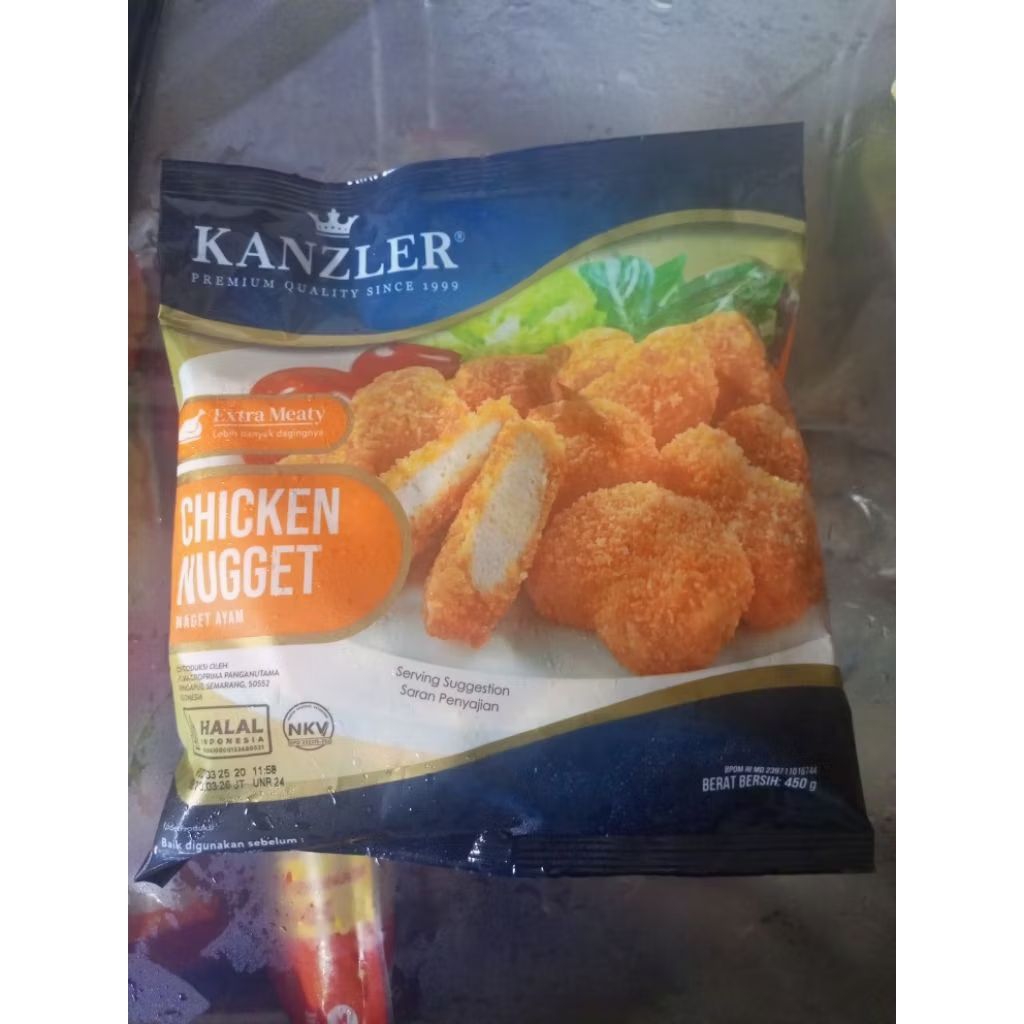 

Kenzler premium chicken nugget 450 gram