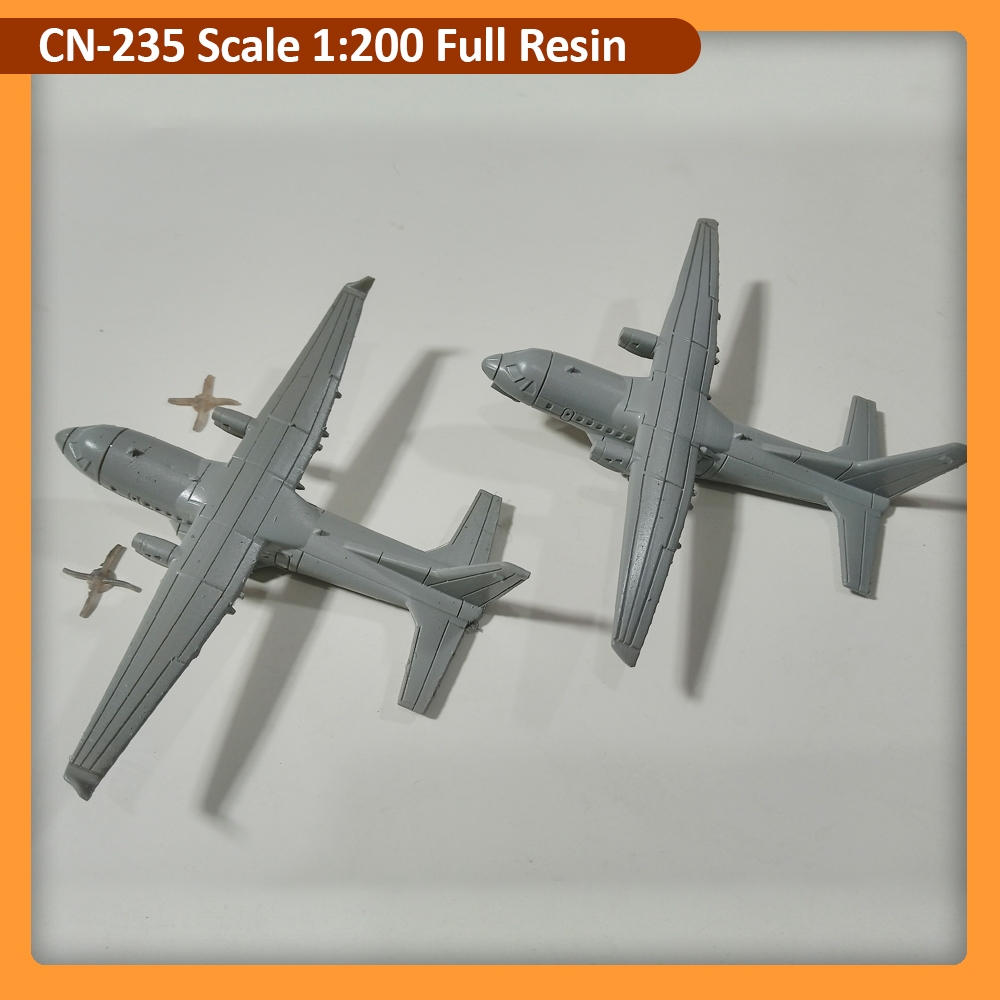 3D print Resin Pesawat CN-235 Skala 1:200 Solid Resin CN235 PTDI IPTN Nurtanio