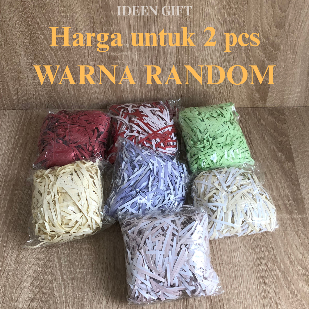 

Kertas Cacah Warna Beragam Untuk Hampers & Parcel