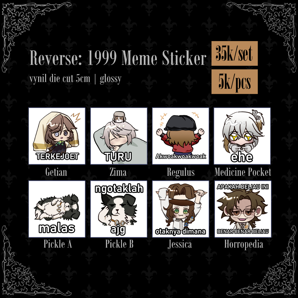 Reverse: 1999 Stickers Meme