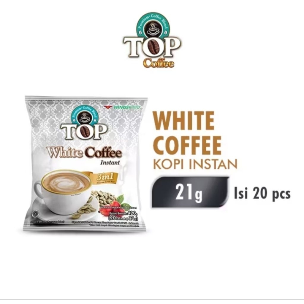 

Top White Coffee Instant Bag 21 Gr Isi 20 (20 x 21 Gr)