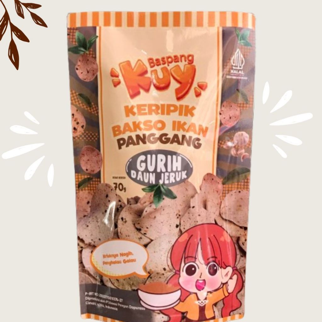 

Keripik Bakso Ikan Panggang (BASPANG) - Varian Gurih Daun Jeruk