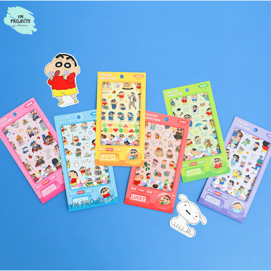 

[YM Projects] 60PCS Gambar Tempel Stiker Crayon Shinchan - Sticker Crayon Shinchan