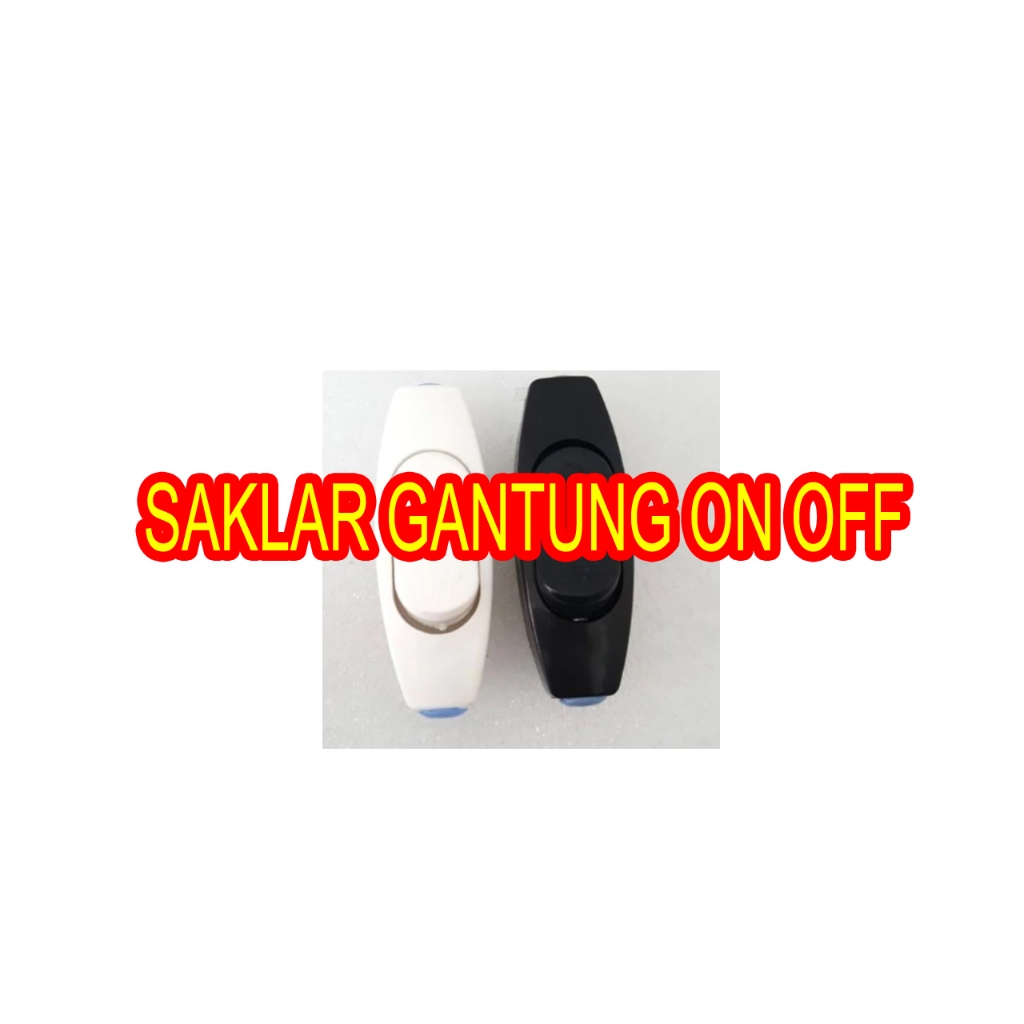 saklar gantung on off lampu murah meriah l Saklar Gantung Hitam SNI Mikawa l Saklar Gantung Jumbo Hi
