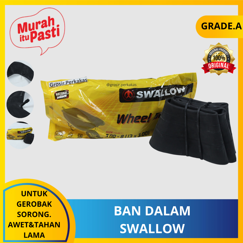 BAN DALAM SWALLOW - BENEN GEROBAK ARCO - ban dalam gerobak. [A][#BAN DALAM & LUAR]