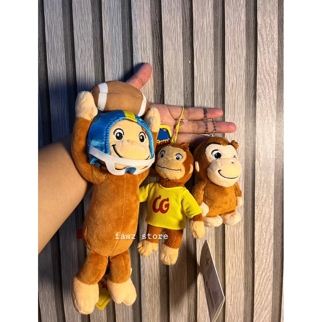 [BARU] Gantungan kunci/tas boneka monyet Curious George original newtag