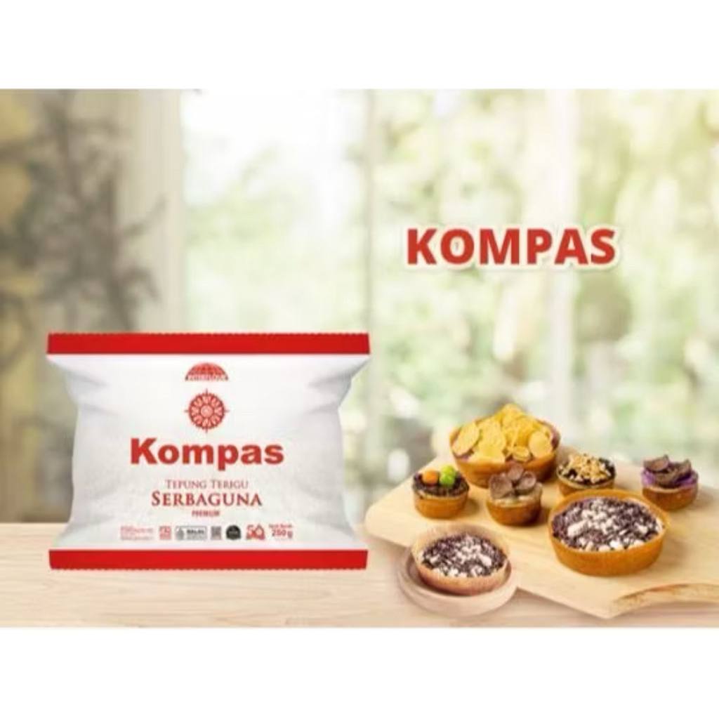 

Tepung Terigu Kompas 250 Gram