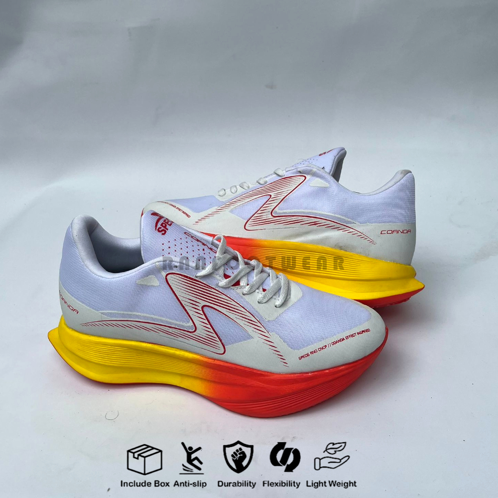 Terlaris Sepatu Joging Pria Wanita Specs Putih Merah - Sepatu Lari Pria Sepatu Sport Pria Sepatu