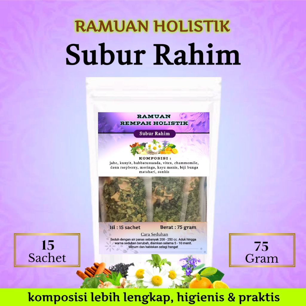 

Ramuan Holistik KESUBURAN WANITA | 15 Teh Herbal Alami | Rimpang Jintan Hitam Moringa raspbery