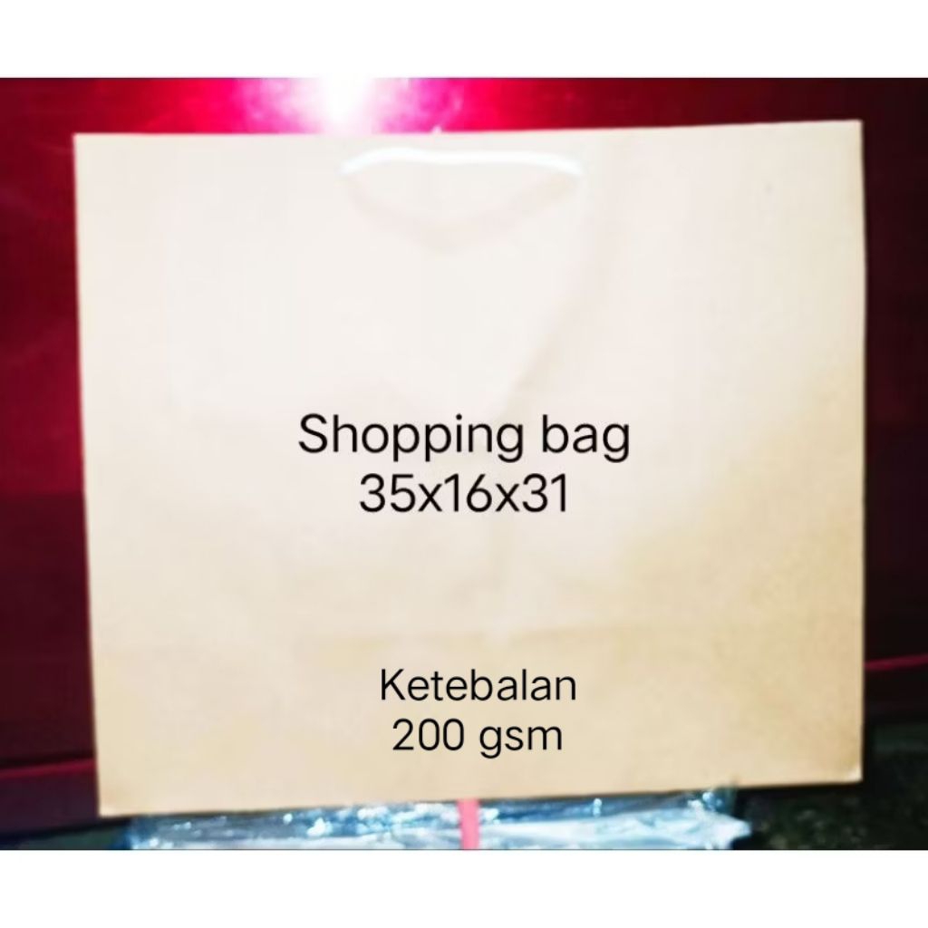 

Shopping bag 35x16x31 (Bahan Tebal 200gsm)