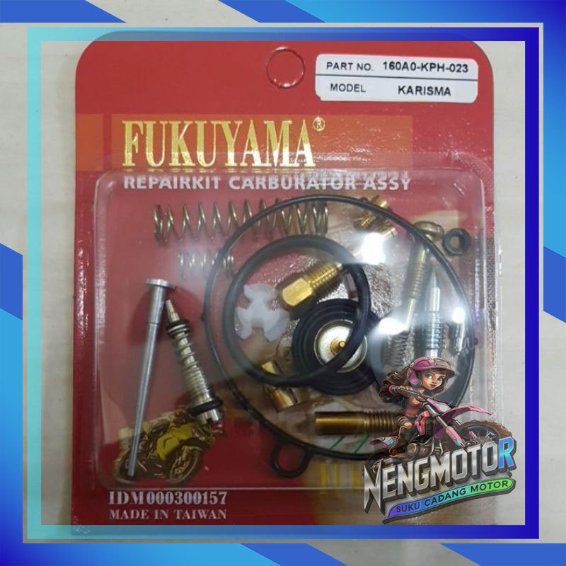 REPAIRKIT CARBURATOR ASSY REPAIR KIT KARBURATOR KARISMA  + KARET- FUKUYAMA HIGH QUALITY