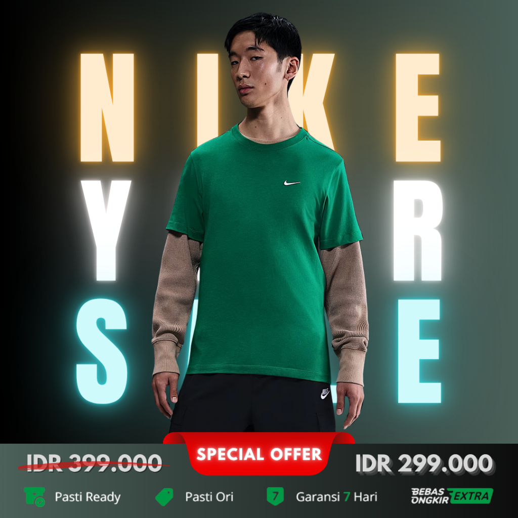 Kaos Nike Original Pria Nike Sportswear Swoosh Tee - Malachite