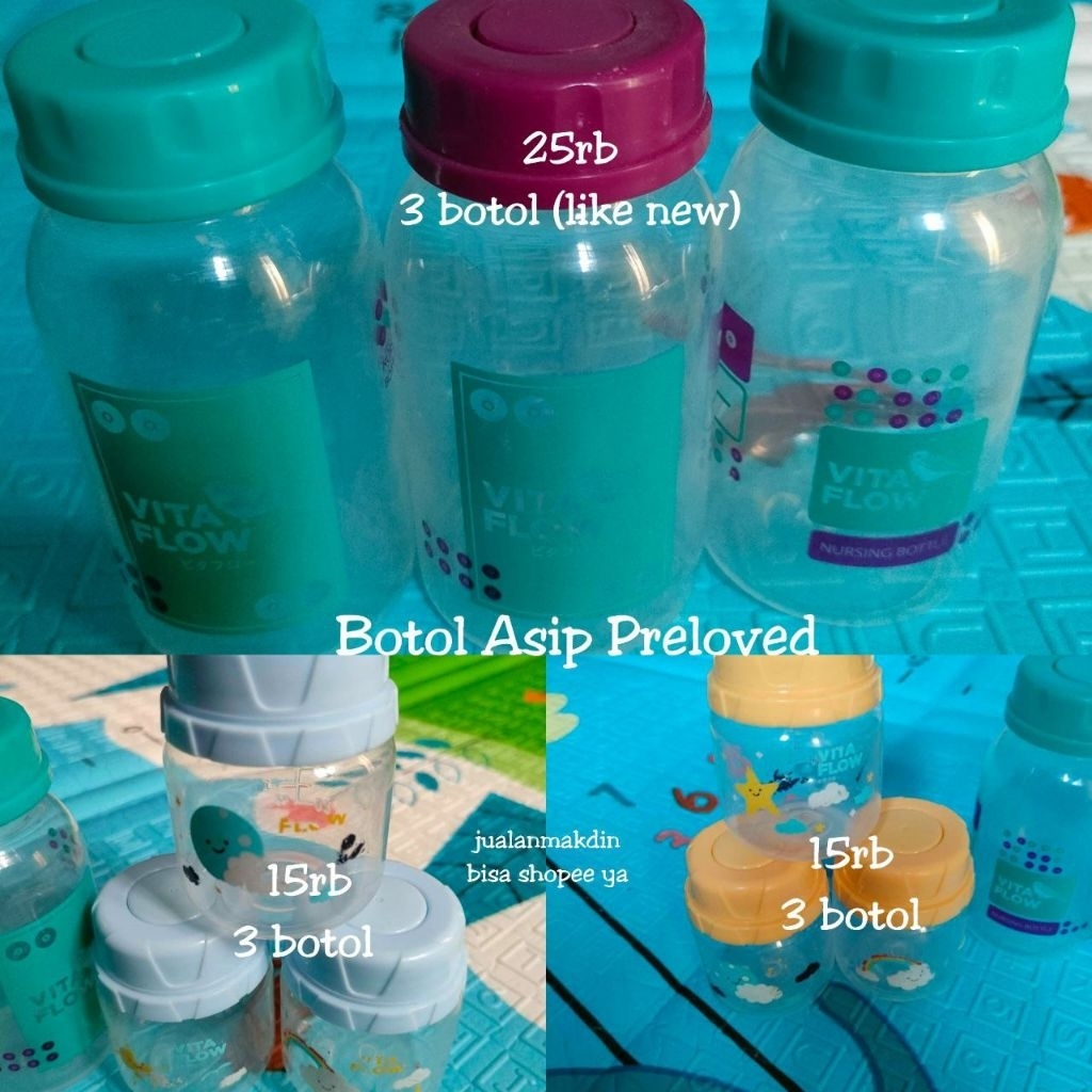 Preloved Botol non Kaca Asip Vita Flow (bisa pilih)