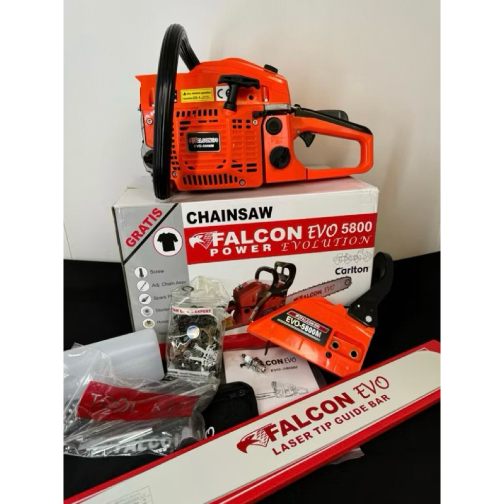 FALCON TERMURAH mesin gergaji kayu chainsaw Senso bar 22 inch baja