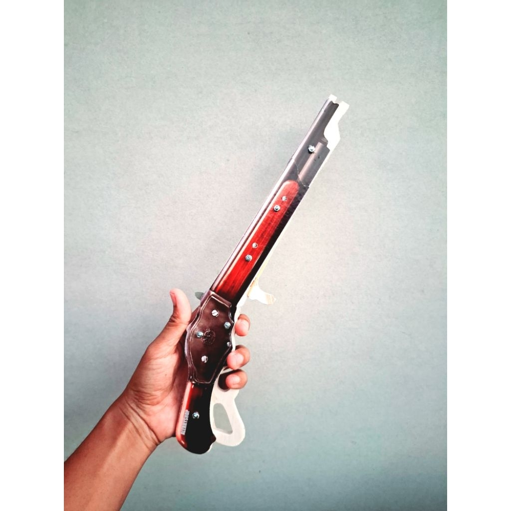 SG Kayu Mainan Tembakan Free fire, Tembakan karet