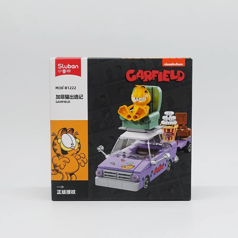 SLUBAN Garfield Blocks Figure - The Escape of Garfield - Brick Blocks Figure Mainan DIY