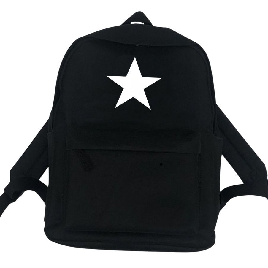 Tas Ransel Distro Bintang Putih Tas Selempang Simpel Tas Serut Anak Sekolah Sd/Smp/Sma/Kuliah Tas Pu