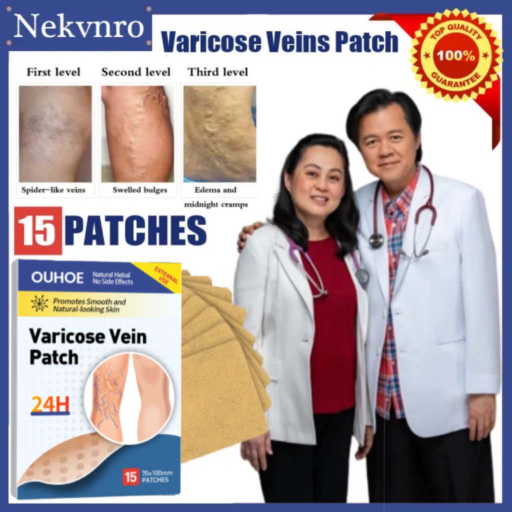 OUHOE 15pcs Koyo Varises Penghilang Varises Di Kaki Varicose Patch Obat Varises Herbal Koyo Varicose