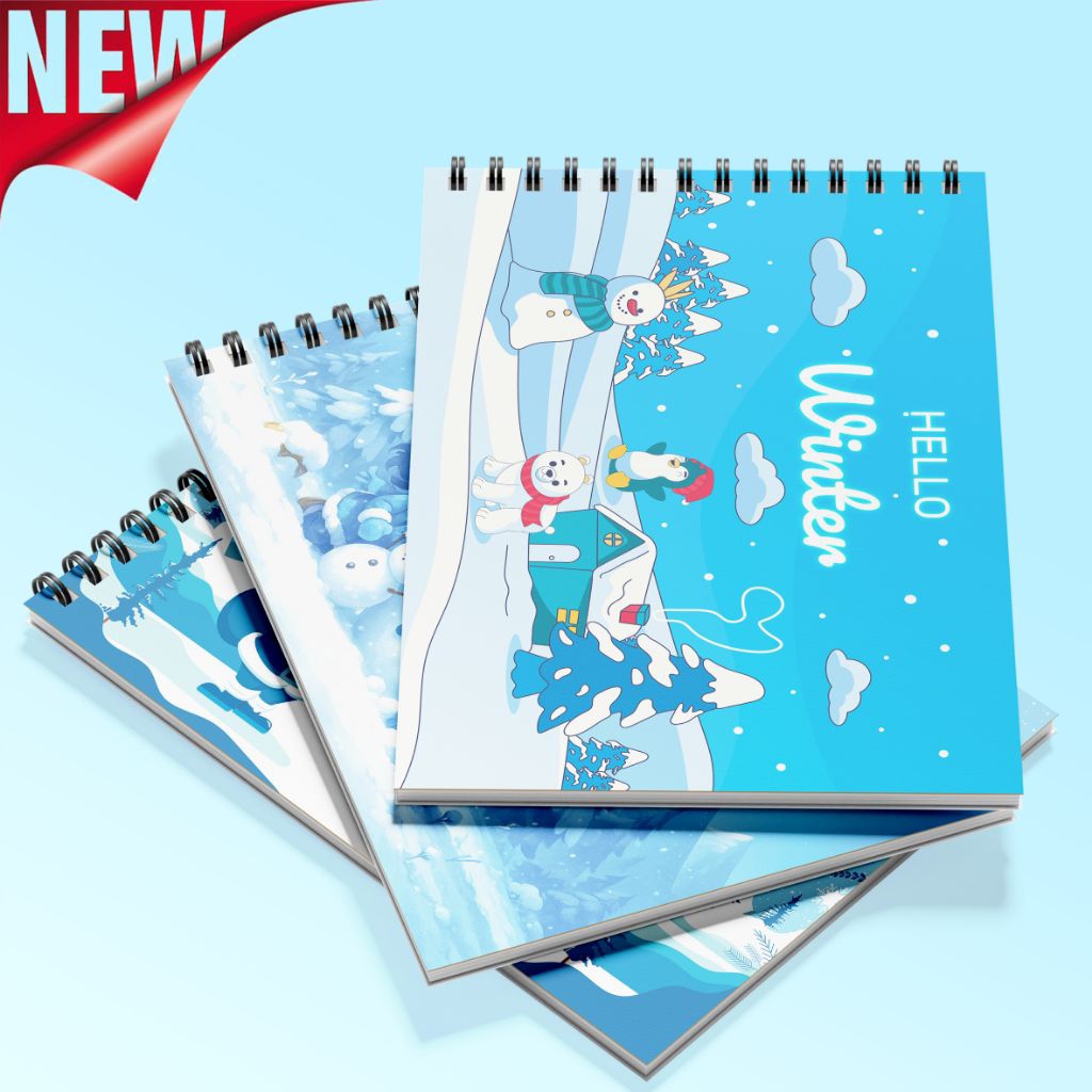 

Buku Gambar A4 30 Lembar Cover Kartun Lucu Sketchbook Ring Spiral Anak Tebal 100g untuk Menggambar