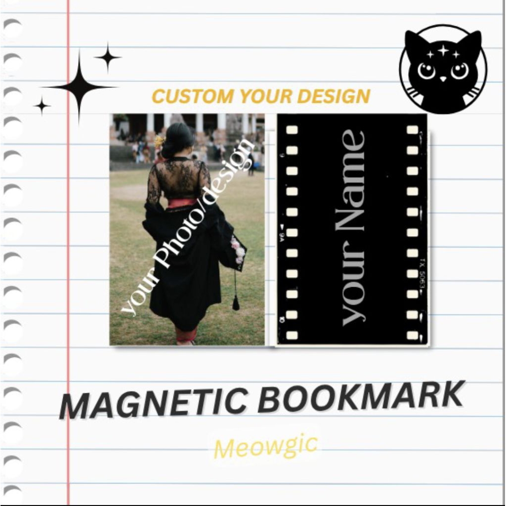 

Magnetic Bookmark Custom Gambar/Nama/bentuk