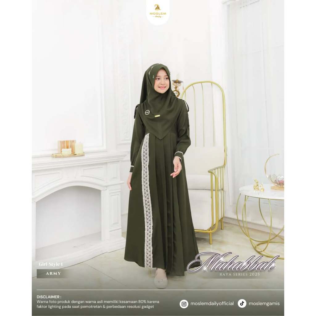 Gamis Soraya Abaya Anak 6-11 12 13 14 Tahun Perempuan Remaja Bahan Wolfis Mix Payet Swarovski