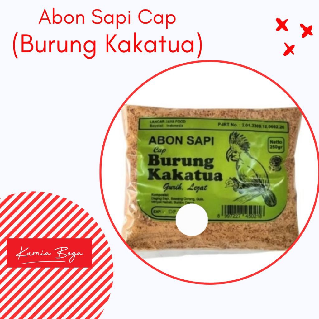 

Abon Sapi Burung Kakatua Hijau 1kg