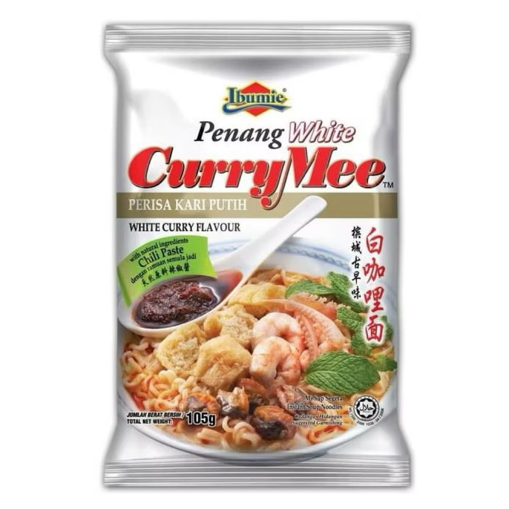 

[HALAL] Ibumie Penang White CurryMee 105gr Ibumi Mie Malaysia, "Ibumie" Penang White Curry mee/ White curry Flavor/ mi instant 105g, Ibumie Penang White Currymee