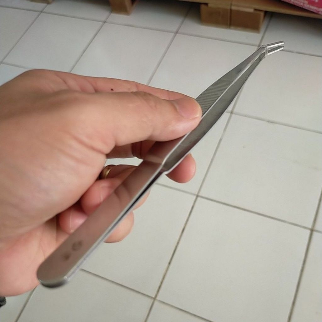 Pinset bengkok steinless 25cm