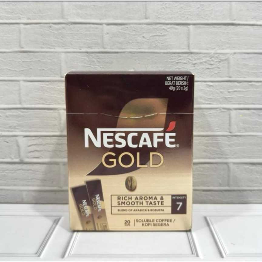 

Nescafe Gold Sachet Box Intensity 7 Coffee - 20 Sachets