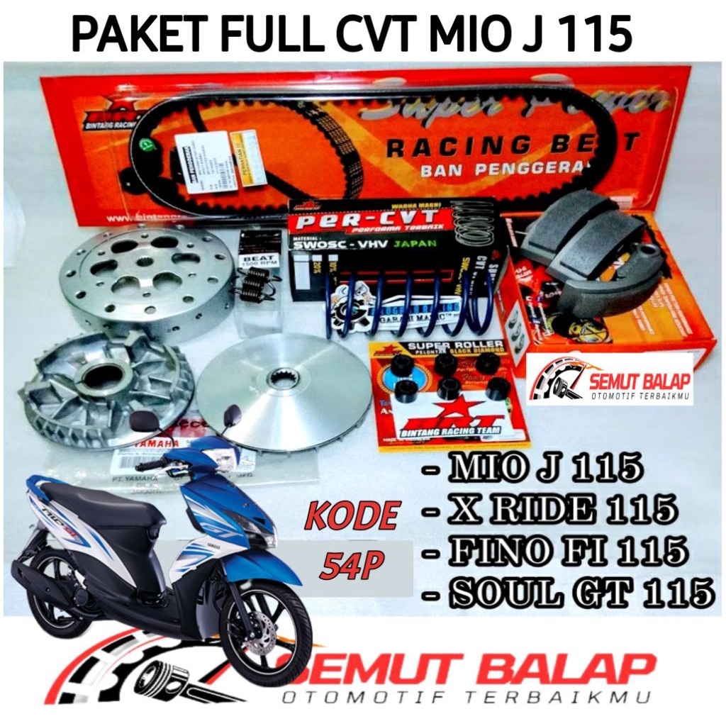 BRT KIRIAN FULL CVT MIO 115 PAKET UPGRADE MIO J 115 BRT RACING PAKET KAMPAS DAYTONA MIO SOUL GT 115 