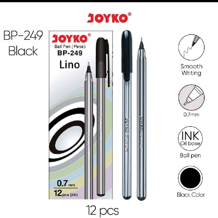 

Pulpen Pena JOYKO BP-249 LINO 0.7 mm 1 PACK isi 12 pcs / Pulpen joyko 1 pack