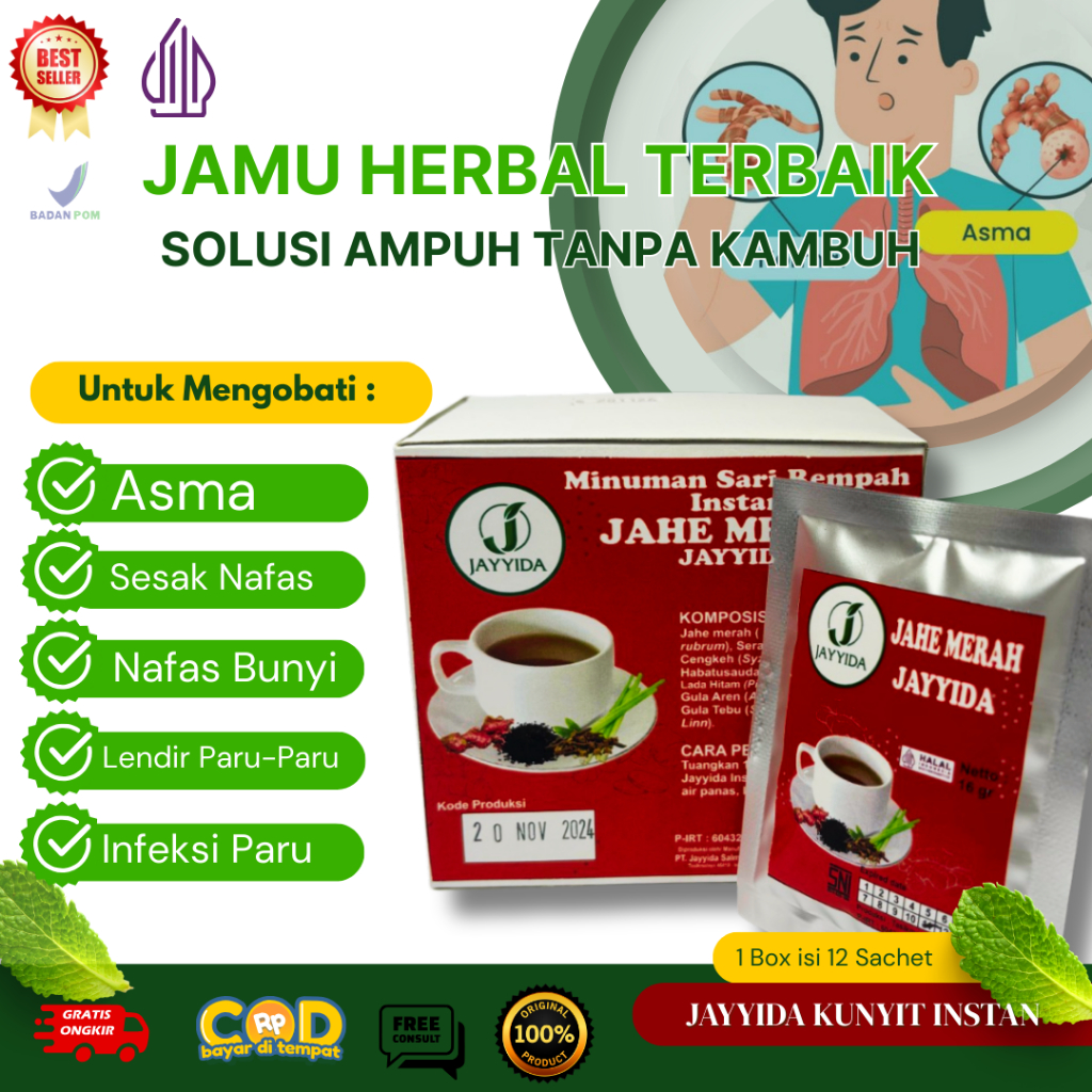 Jamu Asma paling Ampuh, Asma Sesak, Sesak Pernafasan, Sesak dan Batuk, Nafas Berbunyi - Miuman Insta