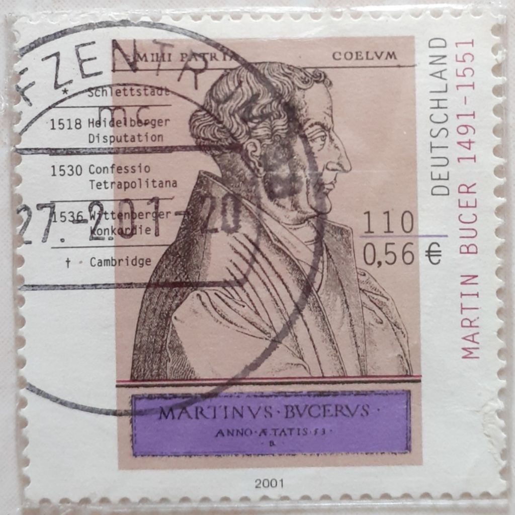 

Perangko Jerman Martin Bucer Tahun 2001