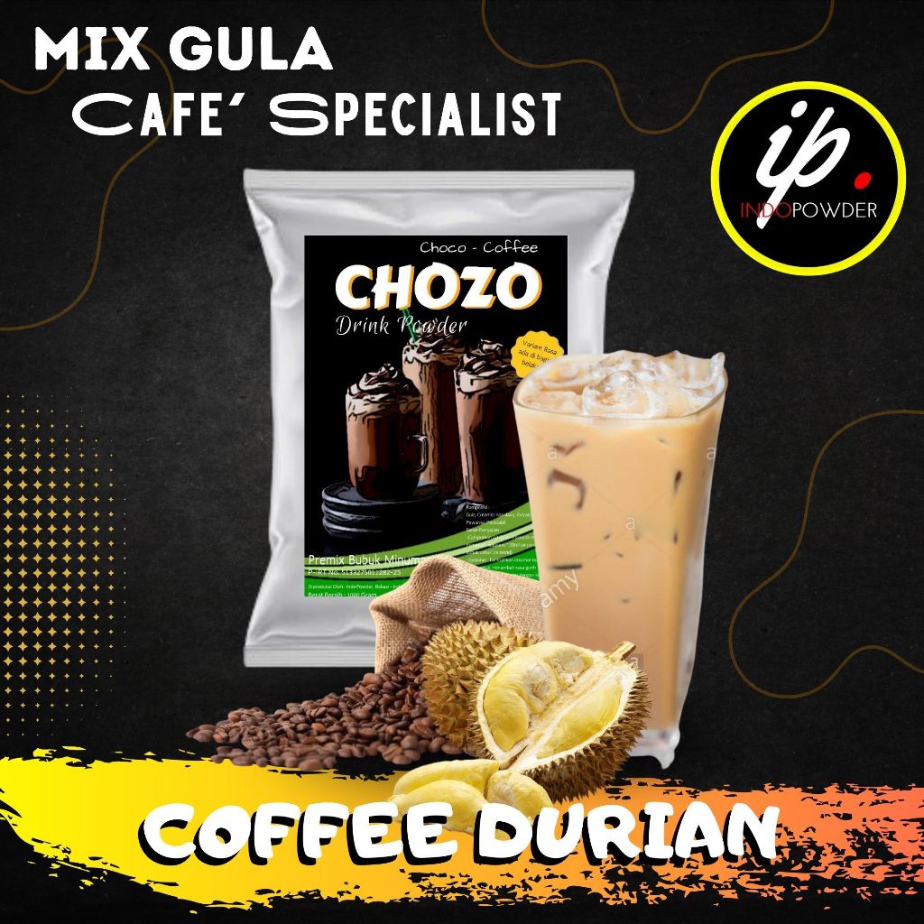 

IP Jakarta - Bubuk Minuman COFFEE DURIAN 1Kg untuk Cafe, Waralaba, Resto dan Usaha Minuman Kekinian