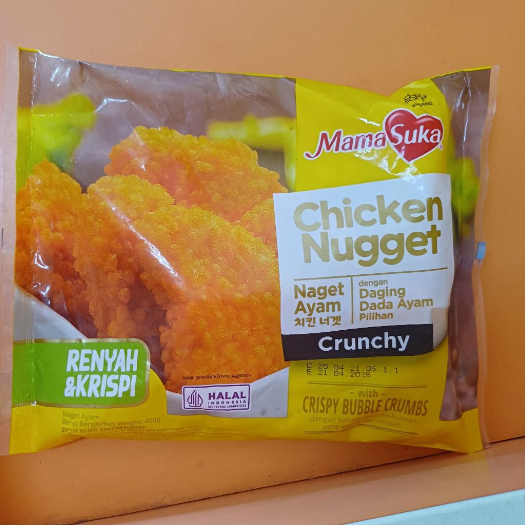 

MAMASUKA CHICKEN NUGGET CRUNCY 400gr