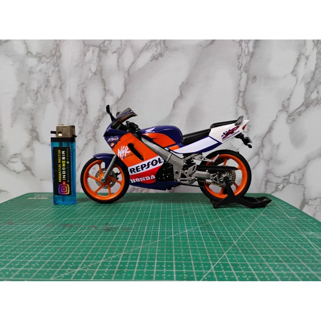 Diecast miniatur motor HONDA NSR SP Handmade skala 1:12 Bisa Request warna, model & plat nomor
