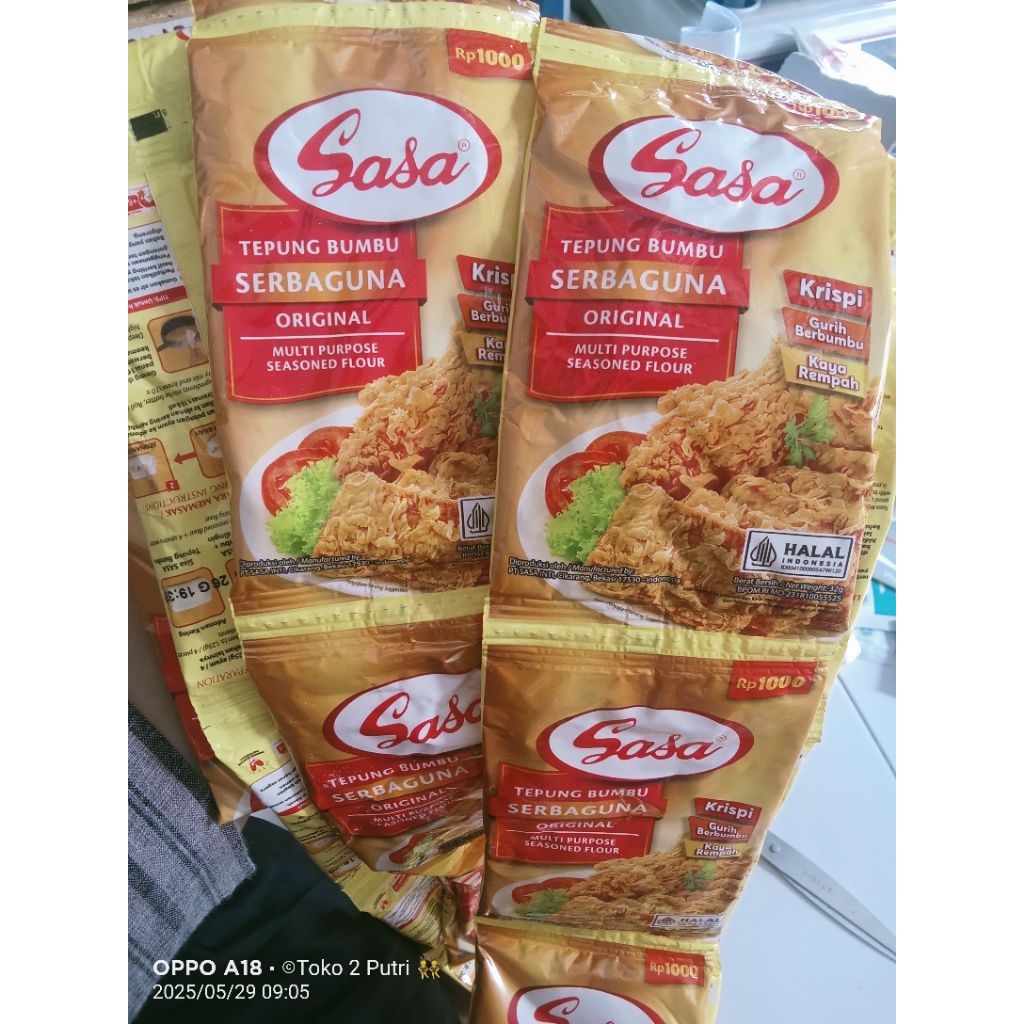 

Tepung SASA serba guna 1 Renceng isi 10