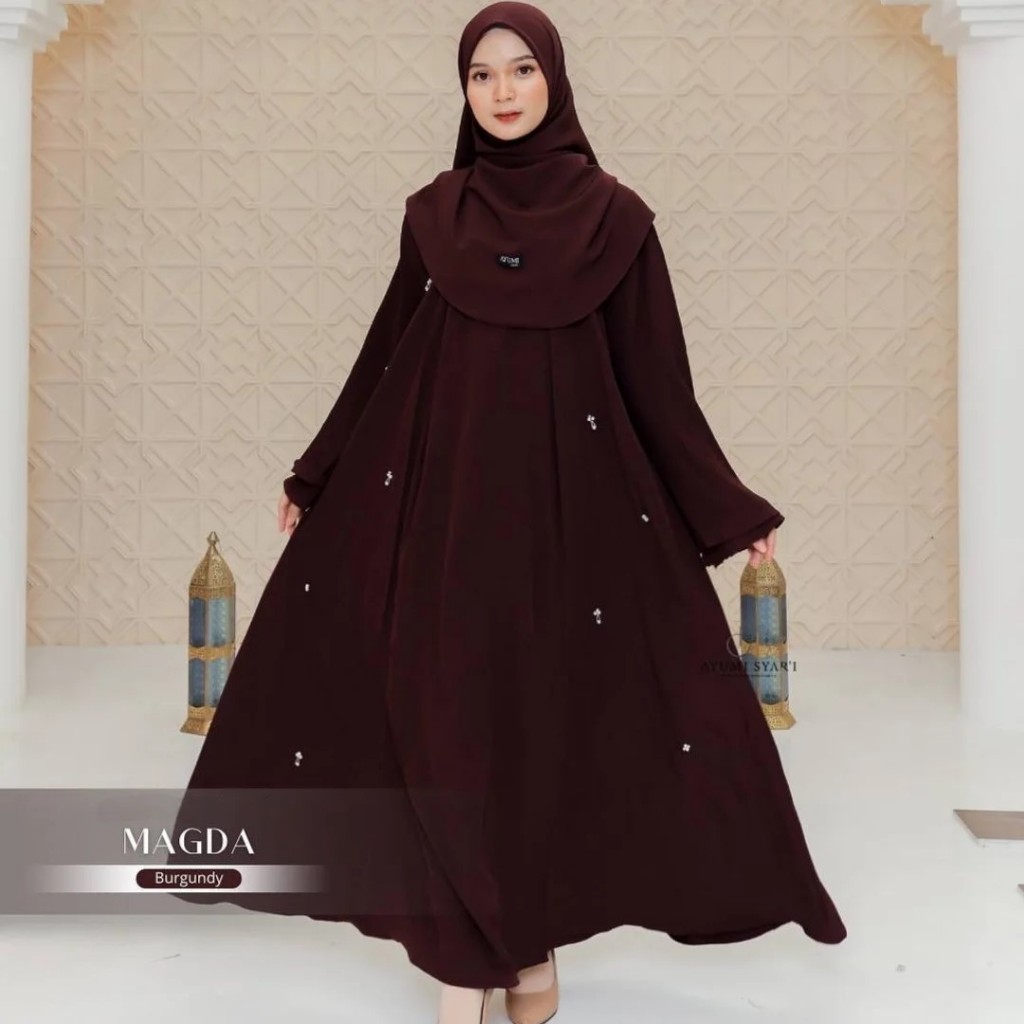 MAGDA ABAYA/abaya turki terbaru 2025 kekinian/abaya lebaran 2025 viral tiktok remaja dewasa/abaya mo